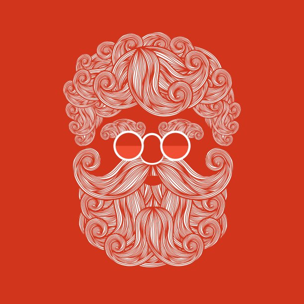 圣诞老人的胡子图片下载
