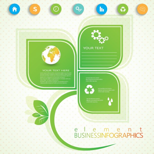 现代信息图形网络模板与地方图片下载