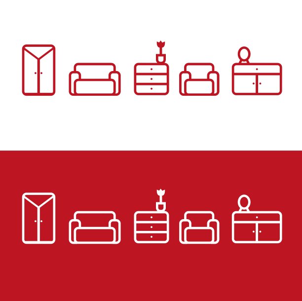 家具的图标图片下载