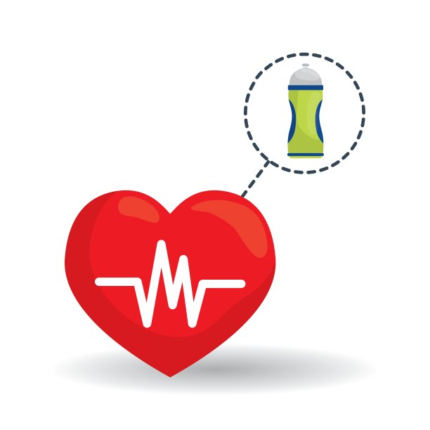 平面健康的生活方式设计图片下载