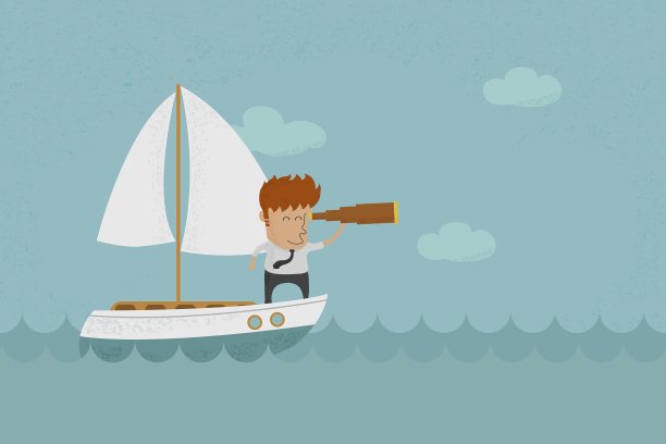 坐在船上的人图片下载