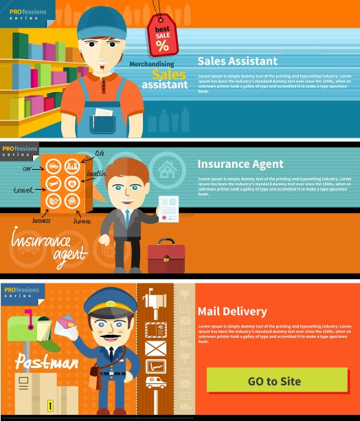 销售助理、保险代理人、邮差图片下载