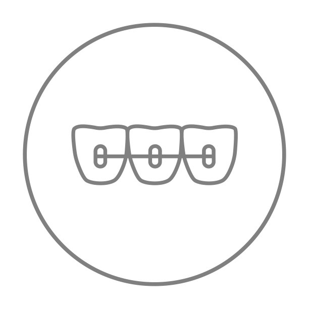 矫正牙套线图标图片下载