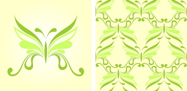 绿色的蝴蝶图片下载