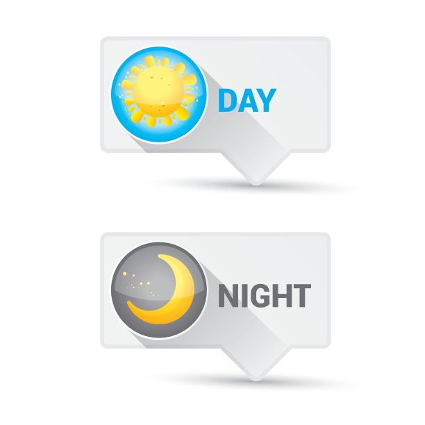 太阳和月亮在天空中日日夜夜图片下载