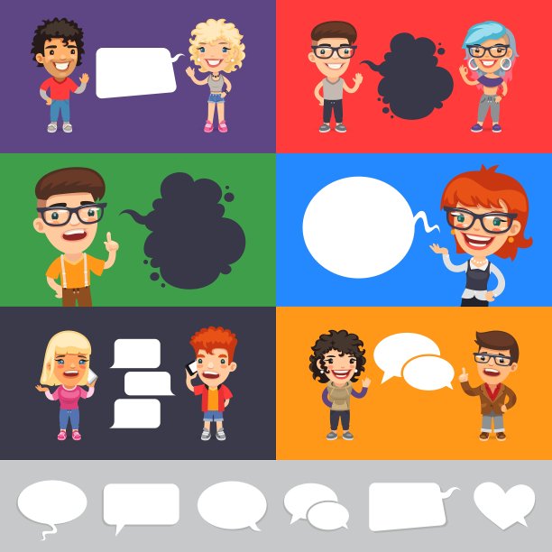 一套说话随意打扮的角色图片下载