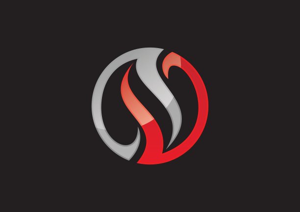 圆形平衡漩涡抽象商业标志图片下载