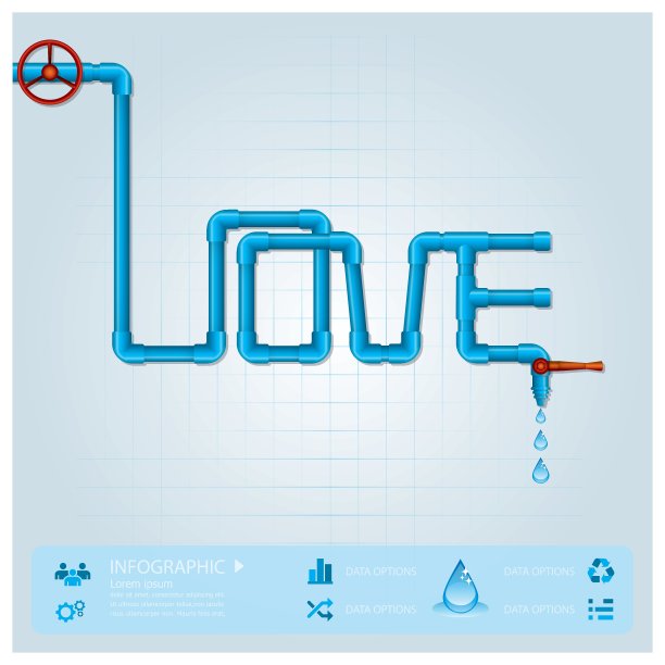 情人节水管商业资讯图图片下载