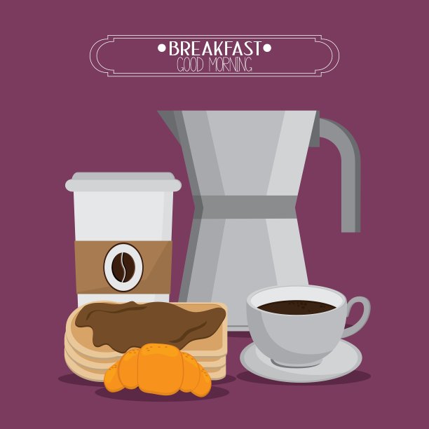 早餐食品设计图片下载