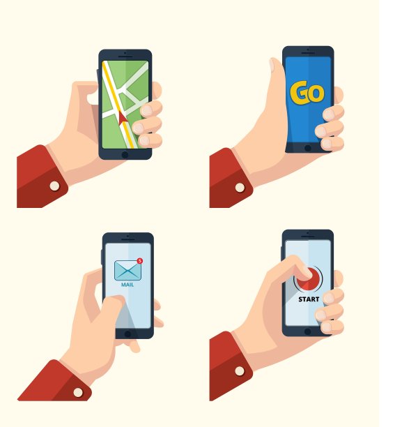 手持智能手机图标图片下载