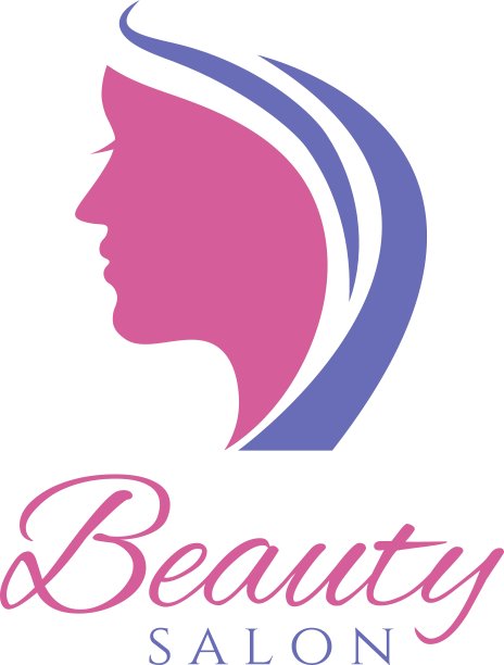 概念标志剪影的一个女人的头发图片下载