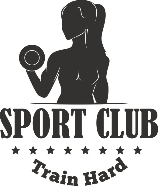 健身房健身标志徽章图片下载