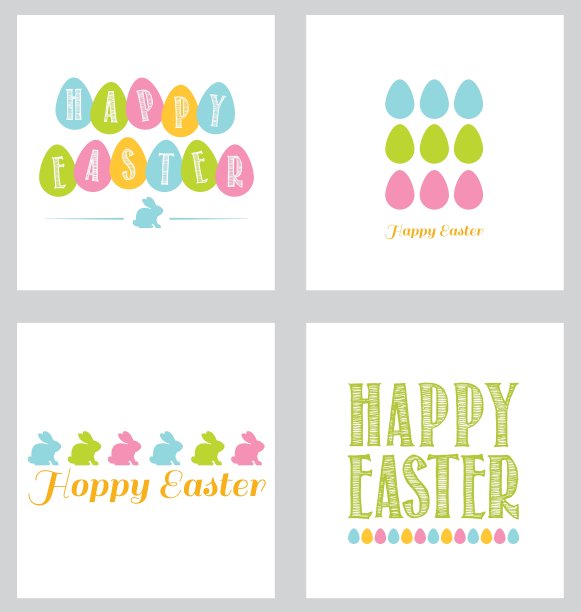 复活节贺卡包装图片下载