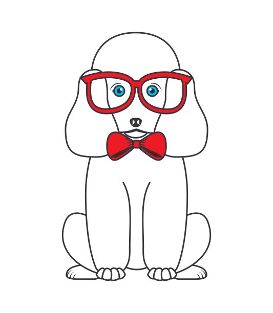 法国贵宾犬设计图片下载