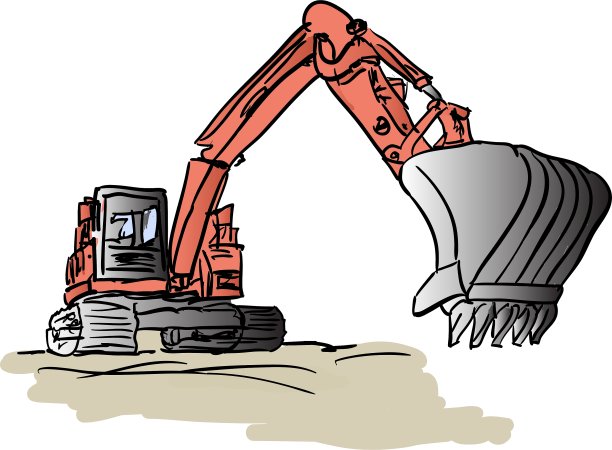 挖掘机图片下载