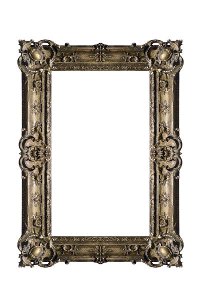 旧的豪华金属相框图片下载