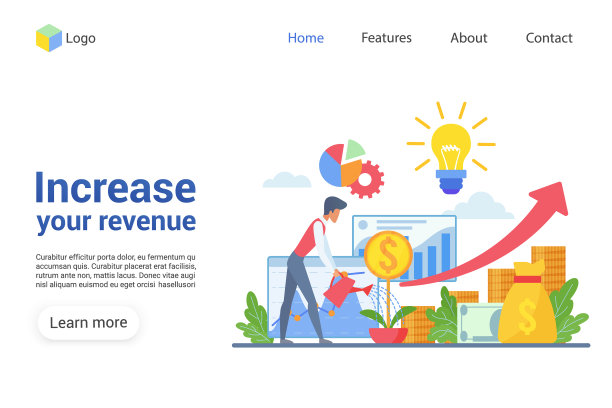 增加你的收入登陆页面模板图片下载