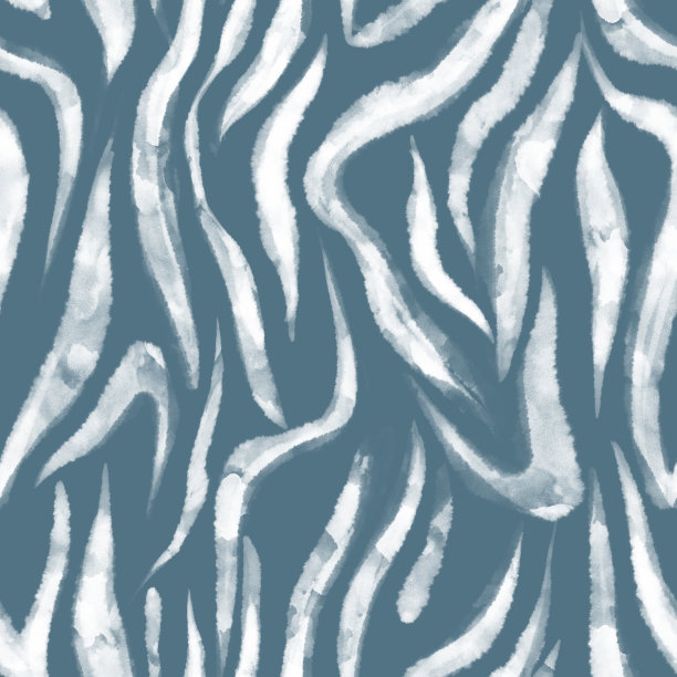无缝斑马皮印花条纹图案。水彩纹理。图片下载