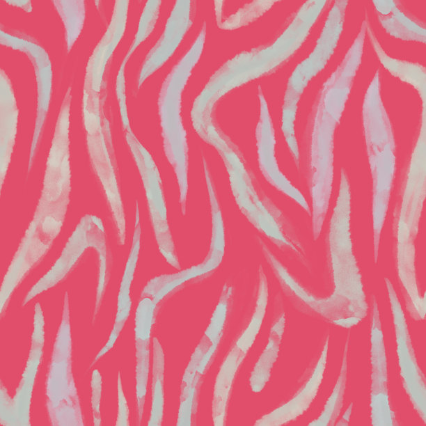 无缝斑马皮印花条纹图案。水彩纹理。图片下载