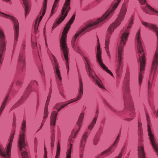 无缝斑马皮印花条纹图案。水彩纹理。图片下载