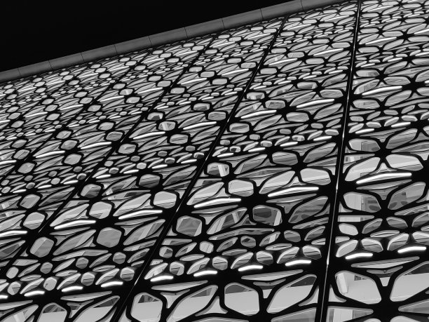 黑白灯光设计墙面图案角度1图片下载