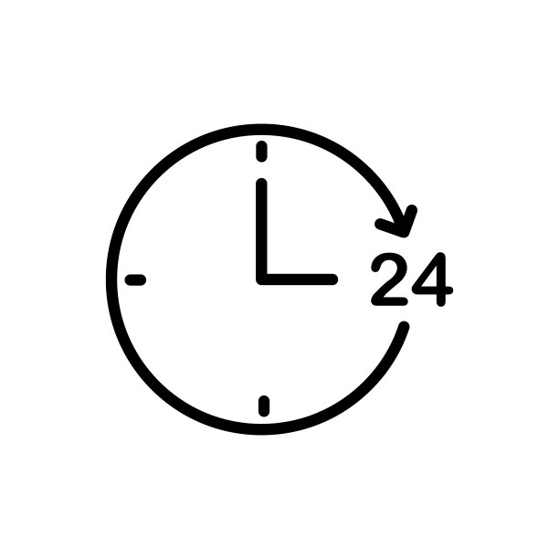 时钟图标平面矢量模板设计流行图片下载