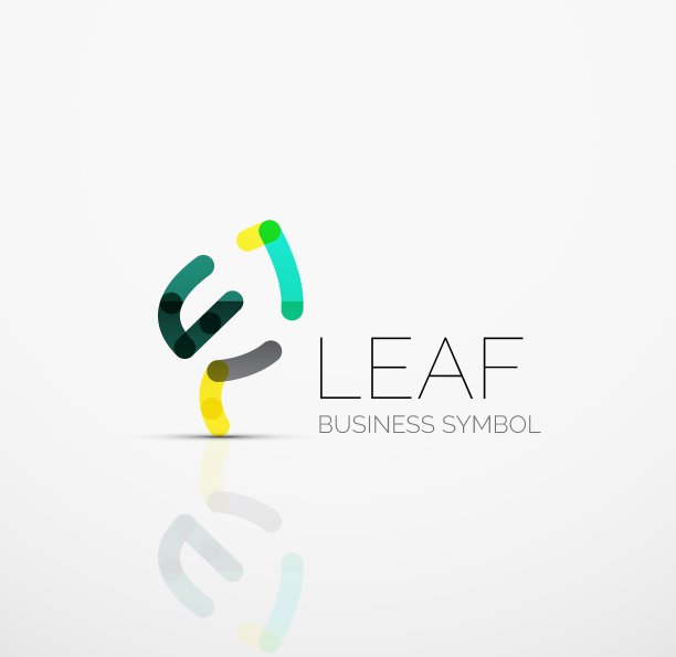 抽象的标志理念生态叶自然植物图片下载