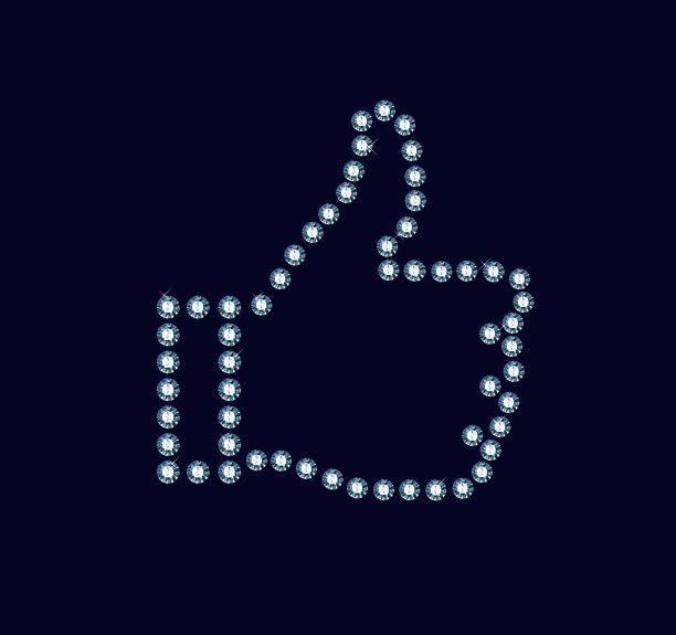 像钻石一样竖起大拇指图片下载