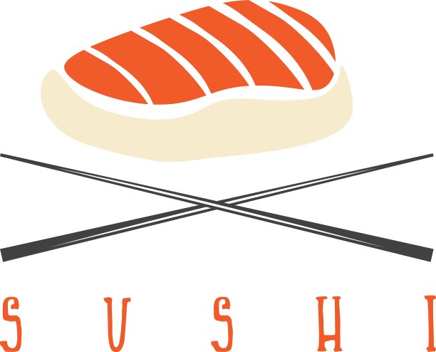 寿司配筷子概念设计模板图片下载