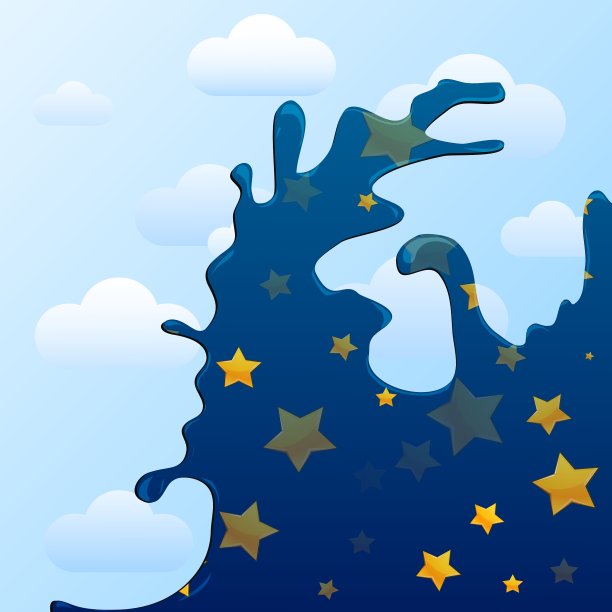 日夜变化的喷溅背景图片下载