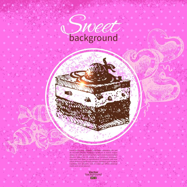 手绘葡萄甜美的背景图片下载