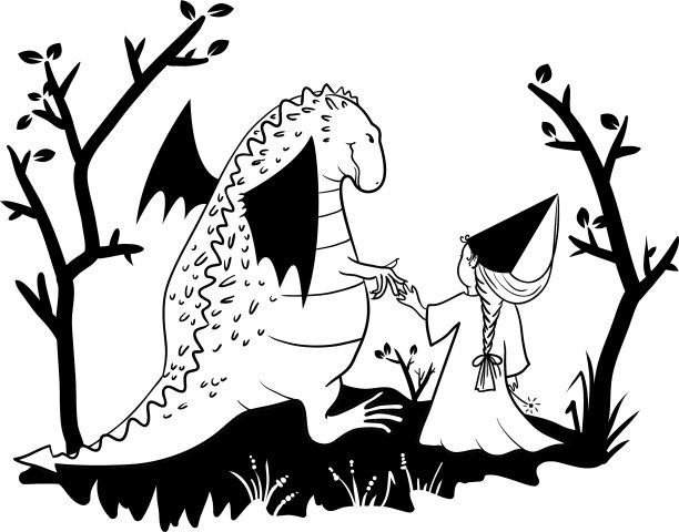 龙和公主图片下载