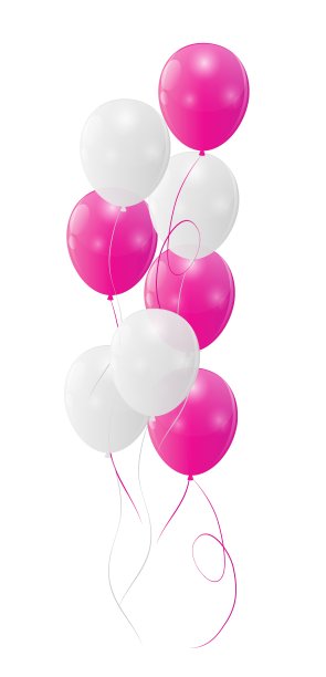 彩色光泽气球背景图片下载