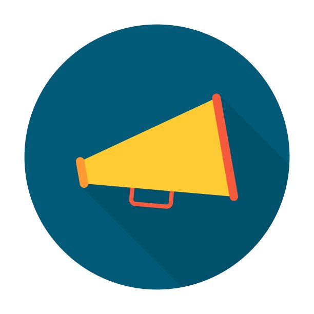 扩音器平图标图片下载