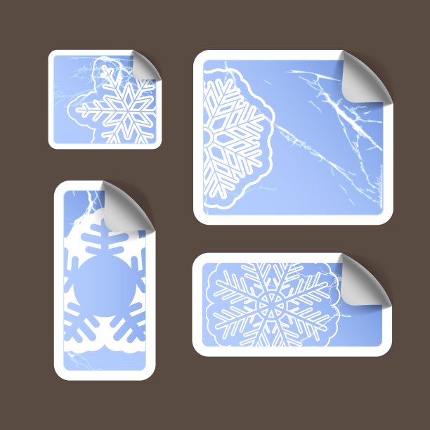 年久失修的纸贴纸套装图片下载