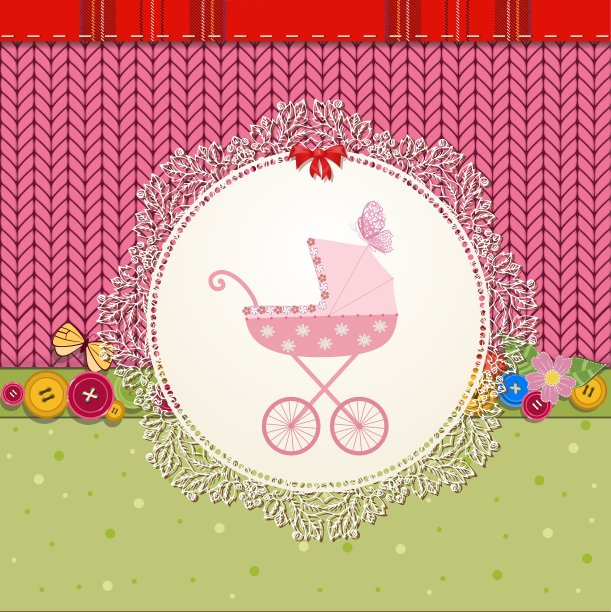 婴儿的婴儿车卡图片下载