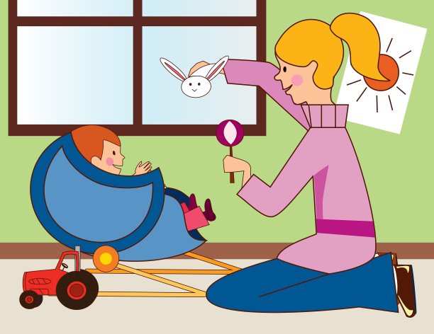 两个女孩在玩玩具车图片下载