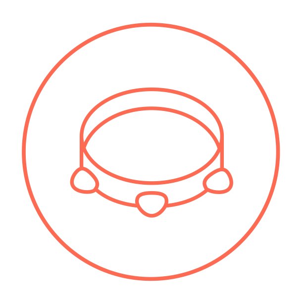 手鼓一行图标图片下载