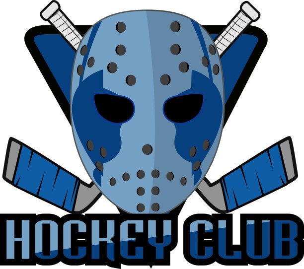 复古标志面具曲棍球俱乐部图片下载