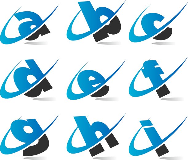 Swoosh小字母标志图标集图片下载