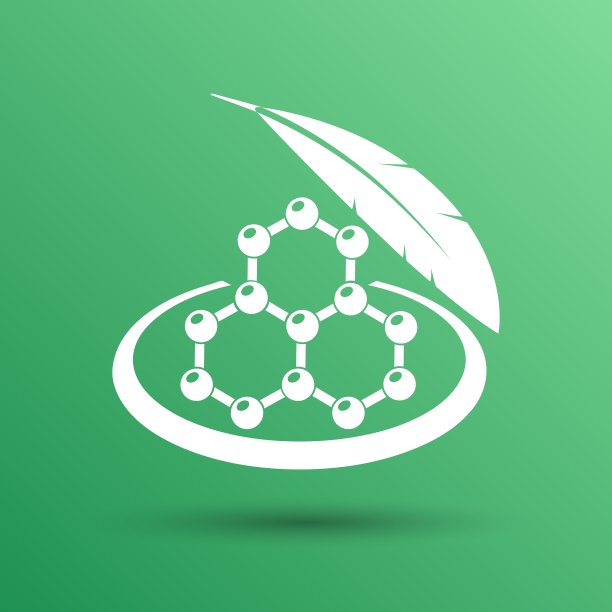 带阴影的彩色分子图标图片下载