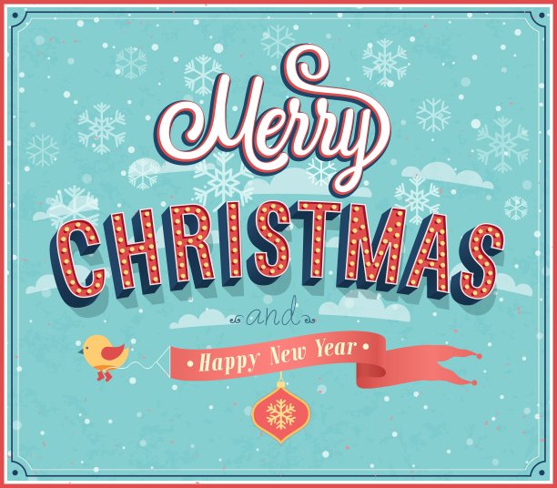 圣诞快乐，排版设计图片下载