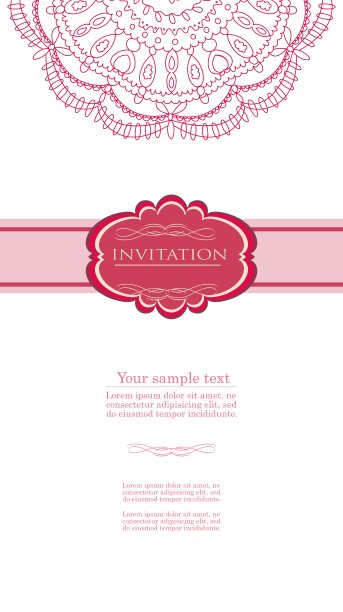 复古背景的邀请卡图片下载