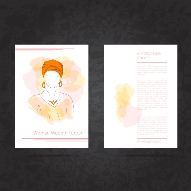 两个侧翼的女人戴着头巾图片下载