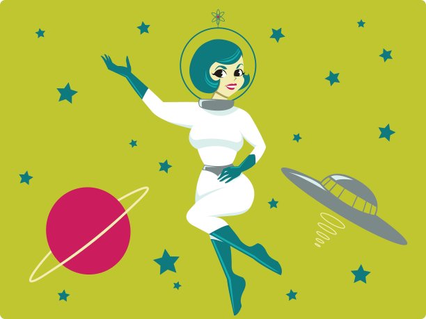 空间的女孩图片下载