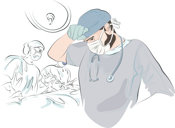 手术后外科医生图片下载