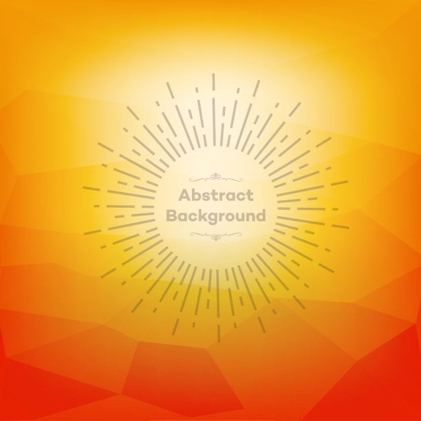 橙色多边形abstrac图片下载
