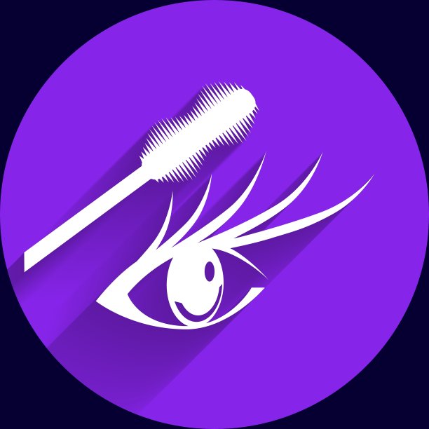 睫毛膏用刷子刷隔离妆图片下载