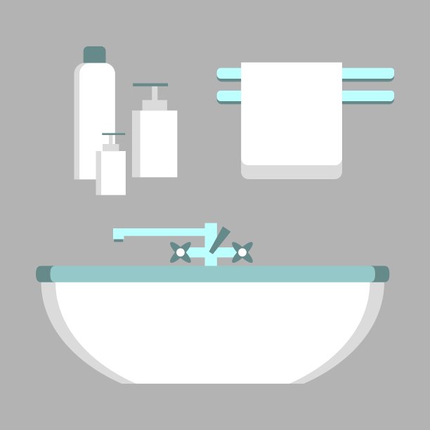 浴室元素集图片下载