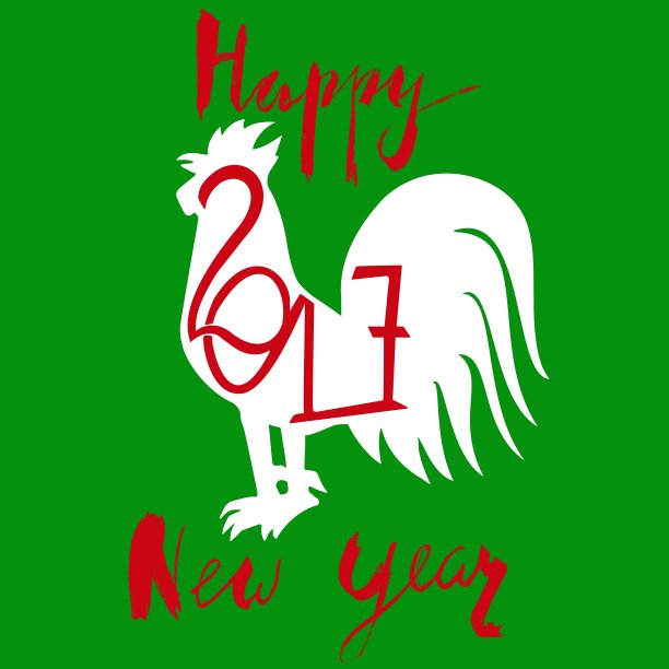 鸡是2017年中国新年的动物象征图片下载